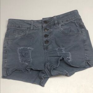 HARLOW GRAYWASH HI-RISE JEAN SHORTS W28 ⭐️
